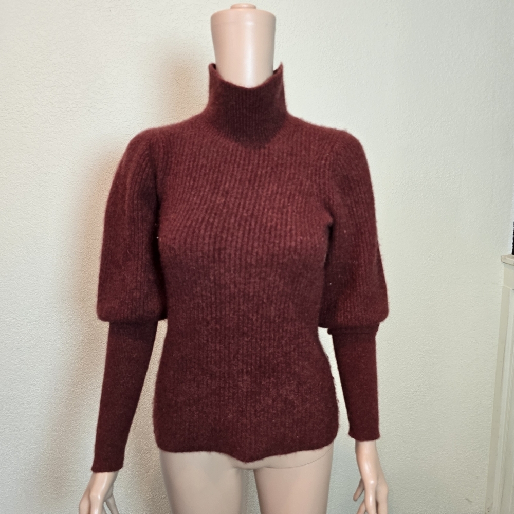Cristopher Fisher Sweater 100 Cashmere Red Wine Color See Measurements For Size